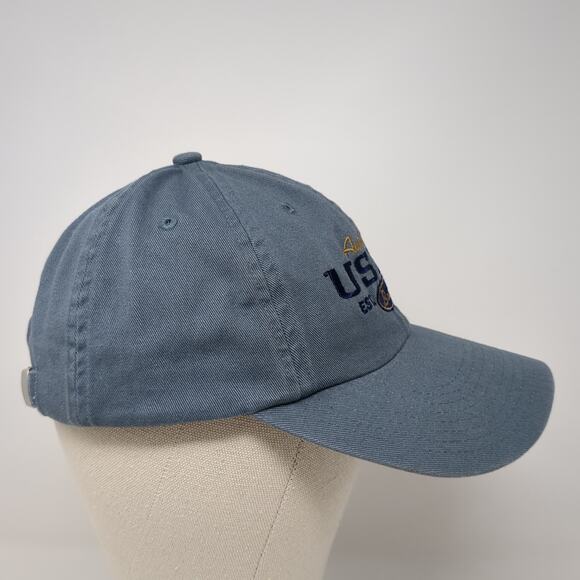Authentic USMC Brand Est. 1775 Baseball Cap Blue One Size Adjustable Embroidered - Picture 5 of 9
